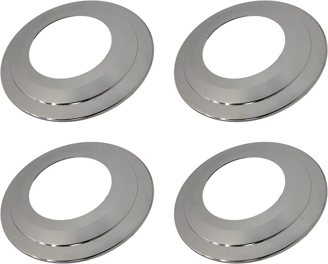 Main image of Jolux 4 Pack Gloss Chrome Goof Trim Ring for 5/6" Inch Recessed can Lighting Downlight,Plastic,Outer Diameter 8.6 Inches,Inner Diameter 4.7 Inches.