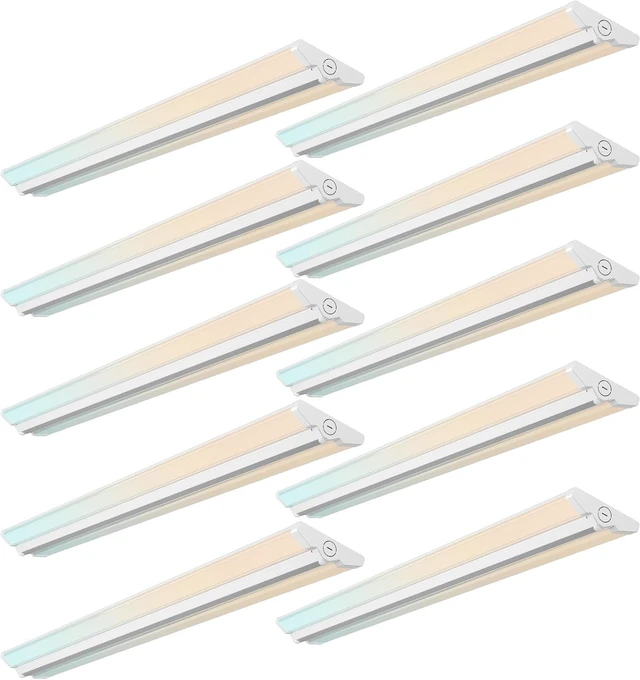 Main image of Amico 10 Pack 4FT LED Wraparound Light, 5CCT Selectable, 30/40/50W, 6500LM
