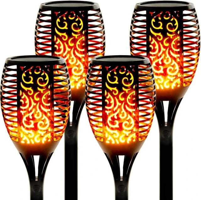 Main image of Walensee Solar Lights Outdoor with Flickering Flame,96 LED Solar Torch Lights Waterproof,43" Tall Super Larger Size Torches for Outside Garden Patio Yard Pathway, 4 Pack