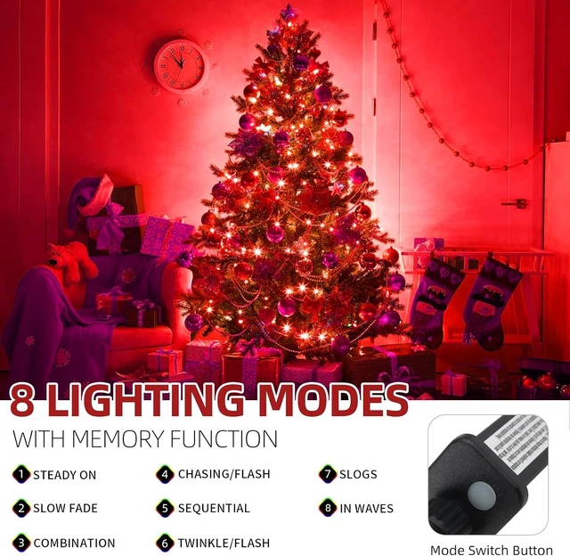 Alt view image 2 of 5 - MZD8391 105FT 300LED Christmas Light Outdoor Indoor,Christmas Tree Light
