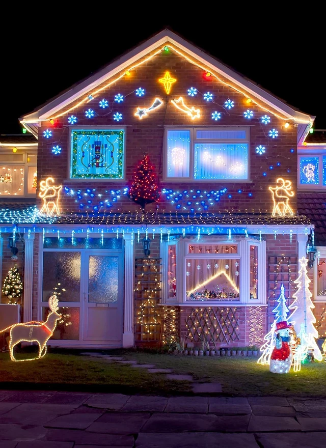 Alt view image 6 of 7 - Brightown Solar String Lights Outdoor Waterproof, 39FT 100LEDs, Multicolor