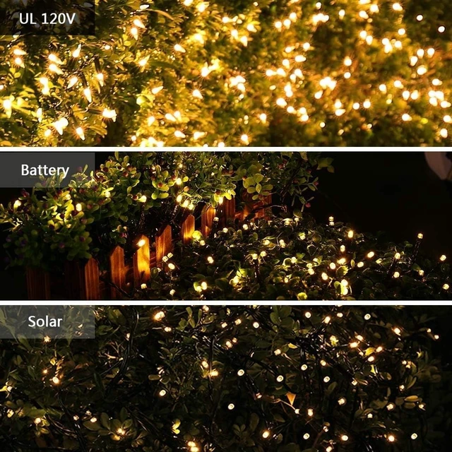 Alt view image 4 of 7 - Brizled 4 Pack LED Christmas Lights, 100 LED 33ft Christmas String Lights, 120V UL Certified Connectable Xmas Tree Light Mini Xmas Light for Home Tree Patio Indoor and Outdoor Decorations, Warm White