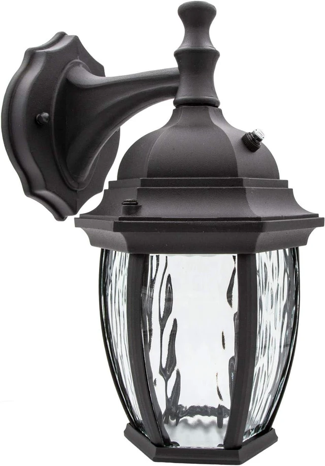 Main image of Maxxima LED Black Outdoor Wall Light, 580 Lumens 3000K, Dusk to Dawn Sensor