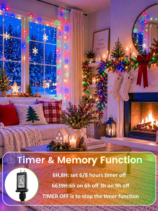 Alt view image 6 of 7 - 100 LED Smart Color Changing Halloween Fairy Lights App Control with Remote