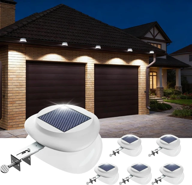 Main image of JSOT Solar Deck Lights Perfect for Fence, Deck Rail, Wall Décor-Cool White 6P-White