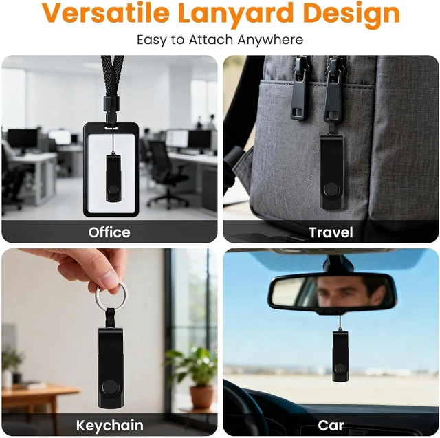 Alt view image 6 of 7 - 10-Pack 16GB USB 2.0 Flash Drives Black Swivel Thumb Sticks with LED Indicator & 10 Lanyards, for Computer Data Storage & Backup