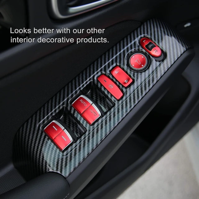 Alt view image 7 of 7 - Window Control Decorative Cover for Honda Civic 2022-2026