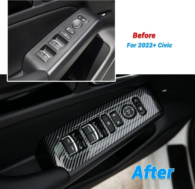 Alt view image 4 of 7 - Window Control Decorative Cover for Honda Civic 2022-2026