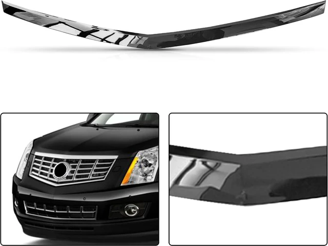 Alt view image 4 of 7 - Front Hood Molding Trim Chrome Grille Compatible with 2010-2016 Cadillac SRX Replaces GM1235120 / 22774203