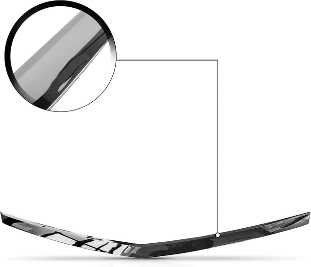Alt view image 6 of 7 - Front Hood Molding Trim Chrome Grille Compatible with 2010-2016 Cadillac SRX Replaces GM1235120 / 22774203