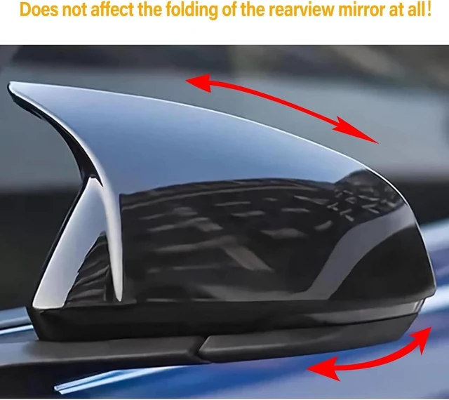 Alt view image 3 of 7 - For 2015-2025 Ford Mustang Ox Horn Side Mirror Cover Overlay