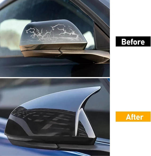 Alt view image 6 of 7 - For 2015-2025 Ford Mustang Ox Horn Side Mirror Cover Overlay