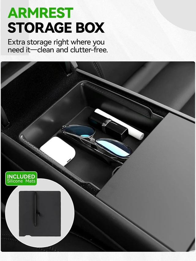 Alt view image 4 of 7 - Center Console Organizer for 2024-2026 Tesla Model 3 Highland