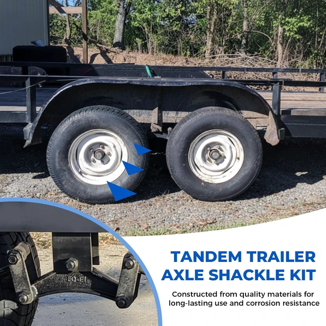 Alt view image 5 of 7 - Heavy-Duty Trailer Shackle Leaf Spring Kit 3.5K-7.2K Axles