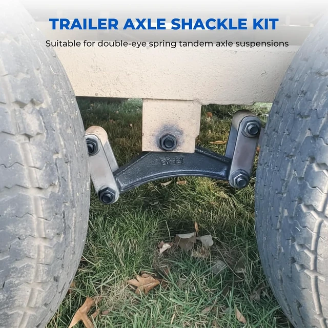 Alt view image 6 of 7 - Heavy-Duty Trailer Shackle Leaf Spring Kit 3.5K-7.2K Axles