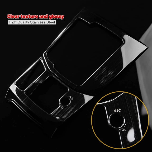 Alt view image 3 of 6 - for Mazda CX-5 2017-2025 Gear Panel -Stainless Steel Black