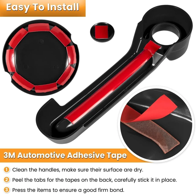 Alt view image 5 of 7 - Door Handle Cover Inserts+Tailgate Handle Cover+Recess Guard for 2007-2018 Jeep Wrangler JK JKU Sports Sahara Freedom Rubicon Unlimited Exterior Accessories (Black 15PCS)