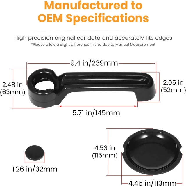 Alt view image 7 of 7 - Door Handle Cover Inserts+Tailgate Handle Cover+Recess Guard for 2007-2018 Jeep Wrangler JK JKU Sports Sahara Freedom Rubicon Unlimited Exterior Accessories (Black 15PCS)