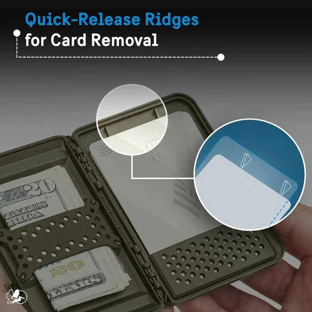 Alt view image 7 of 7 - MagSafe Wallet for iPhone - Slim Magnetic Phone Wallet - OD Green