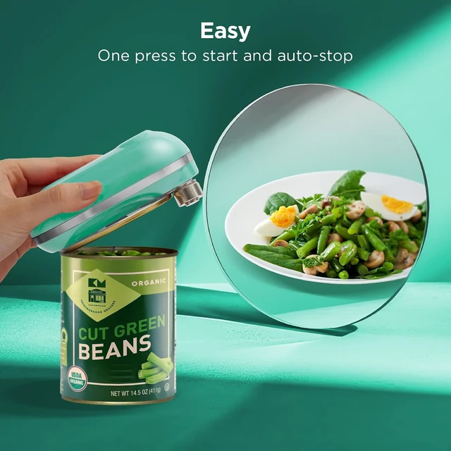 Alt view image 2 of 6 - Mini Plus Electric Can Opener, Teal