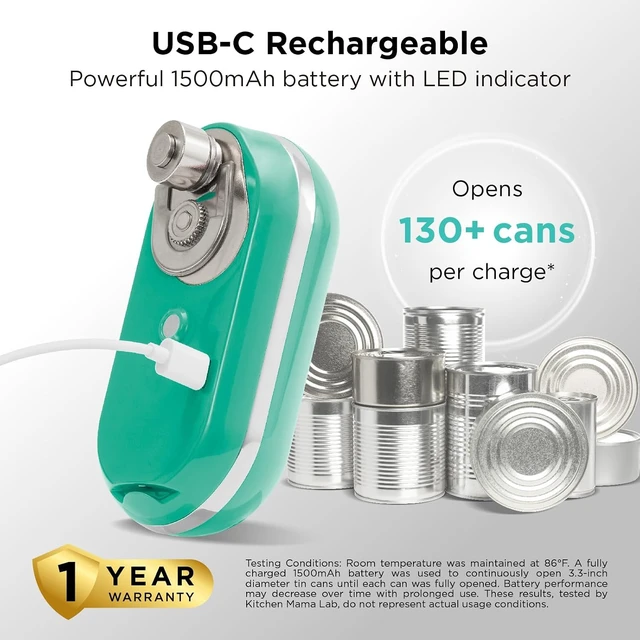 Alt view image 4 of 6 - Mini Plus Electric Can Opener, Teal