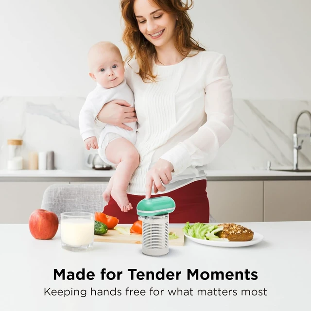 Alt view image 6 of 6 - Mini Plus Electric Can Opener, Teal