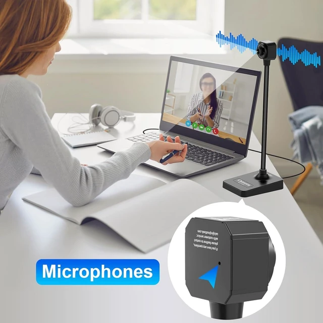 Alt view image 4 of 7 - AlKOR Document Camera for Teaching, Manual Focus USB Webcam with Microphone