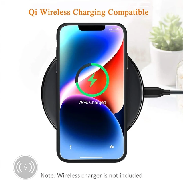 Alt view image 7 of 7 - Battery Case for iPhone 14, Upgraded 10000mAh Rechargeable Portable Charging Case with Wireless Charging Compatible for iPhone 14 (6.1 inch) with Carplay Extended Battery Pack Charger Case (Black)
