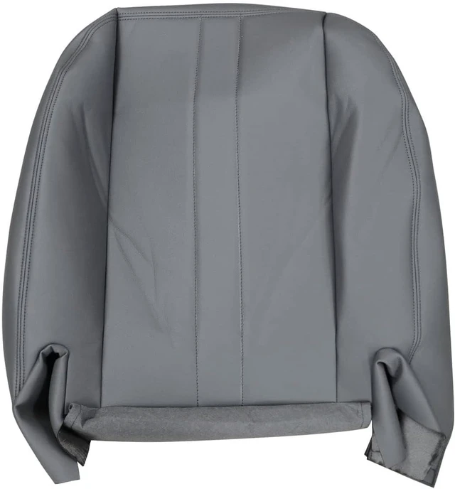Alt view image 6 of 7 - Gray Leather Driver or Passenger Bottom Replacement Seat Cover Fit for Chevy Express Fit for GMC Savana Work Van 1500 2500 3500 2003 2004 2005 2006 2007 2008 2009 2010 2011 2012 2013 2014
