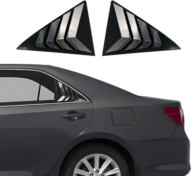 Main image of for Toyota Camry 2012 2013 2014 2015 2016 2017 Window Louvers Front Side Racing Style Sport ABS Window Louvers Air Vent Scoop Shades Cover Blinds Trim Exterior Accessories 2PCS(Carbon Fiber)