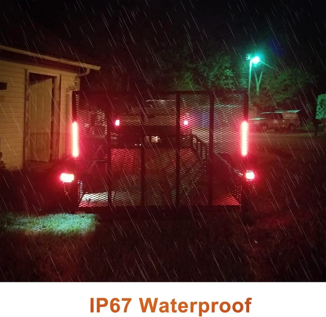 Alt view image 5 of 6 - 12V Trailer Led Lights Tail Kit Submersible w/25FT Wiring Harness