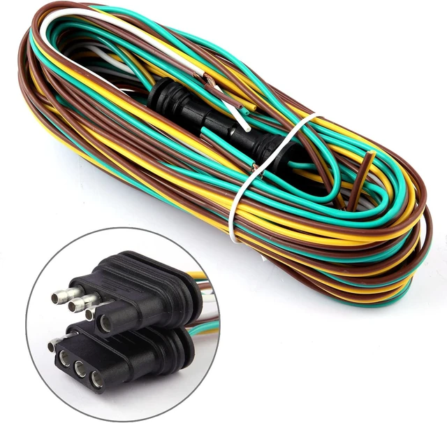 Alt view image 6 of 6 - 12V Trailer Led Lights Tail Kit Submersible w/25FT Wiring Harness