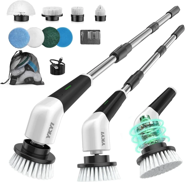 Main image of Electric Spin Scrubber, Cordless Power Cleaning Brush with Long Handle