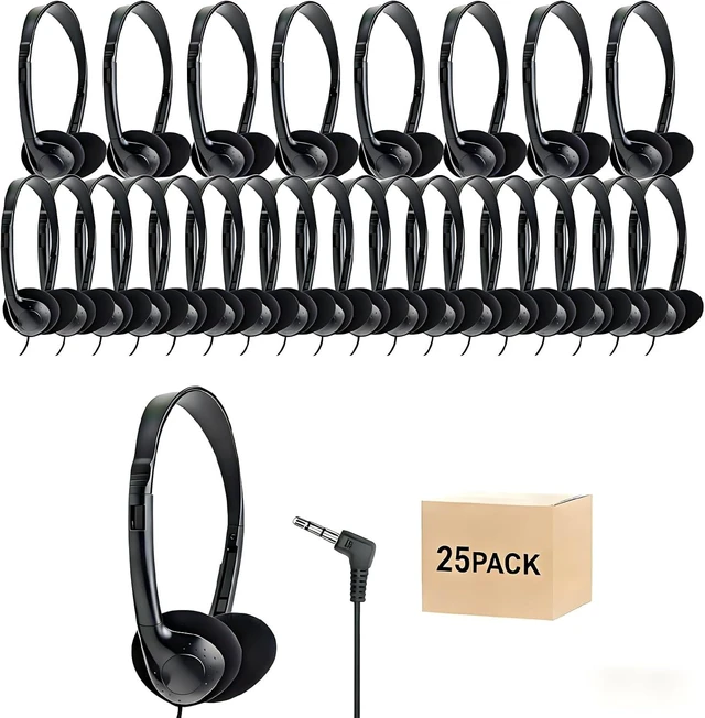 Main image of 25 Pack Headphones for Kids Students School Classroom