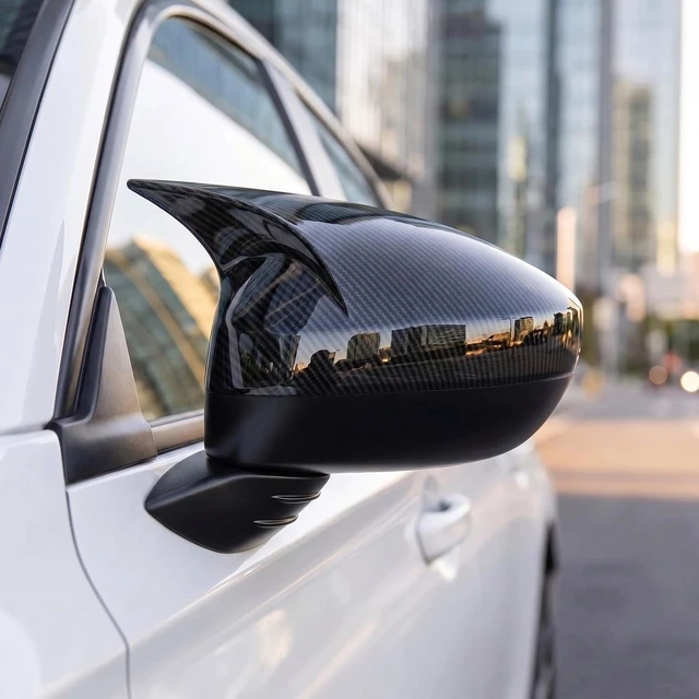 Alt view image 5 of 7 - Side Rearview Mirror Covers Cap Compatible with 11th gen Honda Civic 2026 2025 2024 2023 2022 LX EX Sport Si Sedan, LX EX-L Sport Hatchback Without Turn Signal Model (Carbon Fiber)