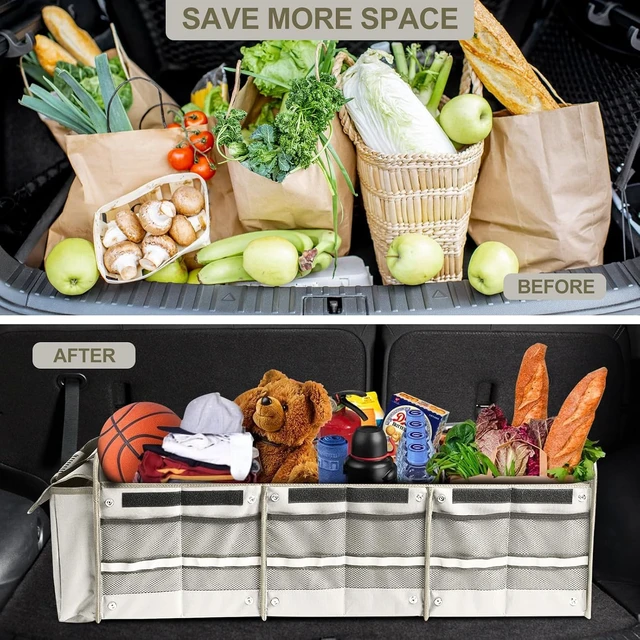 Alt view image 5 of 6 - Car Trunk Organizer, Sturdy Storage with Insulated Leakproof Cooler Bag