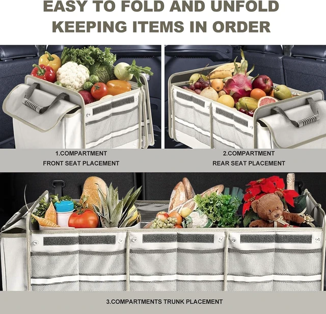 Alt view image 6 of 6 - Car Trunk Organizer, Sturdy Storage with Insulated Leakproof Cooler Bag