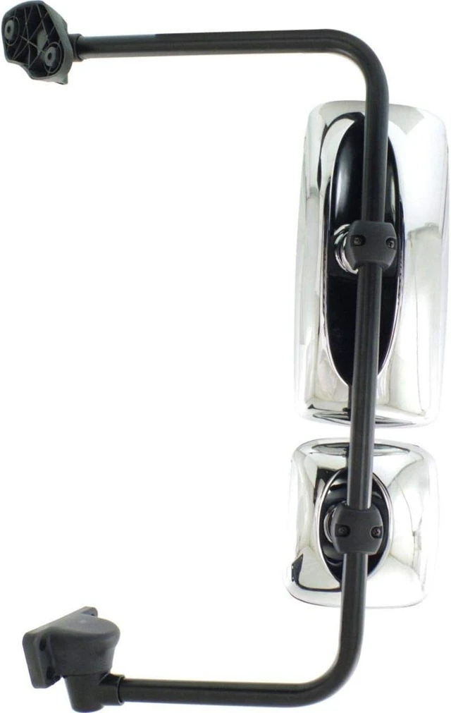 Alt view image 4 of 4 - Side View Wide Manual Heated Mirror Truck Chrome Rear View Mirrors fit Freightliner M2