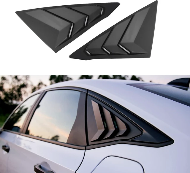 Main image of for Honda Civic Sedan 2022-2026 Window Louvers -Matt Black