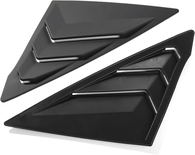 Alt view image 7 of 7 - for Honda Civic Sedan 2022-2026 Window Louvers -Matt Black