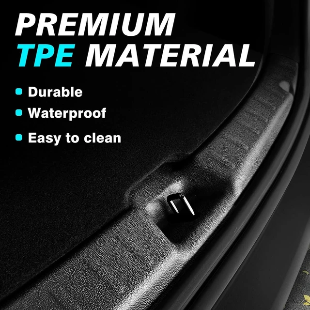 Alt view image 4 of 7 - 2026 Tesla Model Y Upgrade Rear Bumper & Trunk Sill Cover Protector Bumper Guards Compatible with Tesla Model Y Juniper Refresh (Premium & Performance 2025/2026)