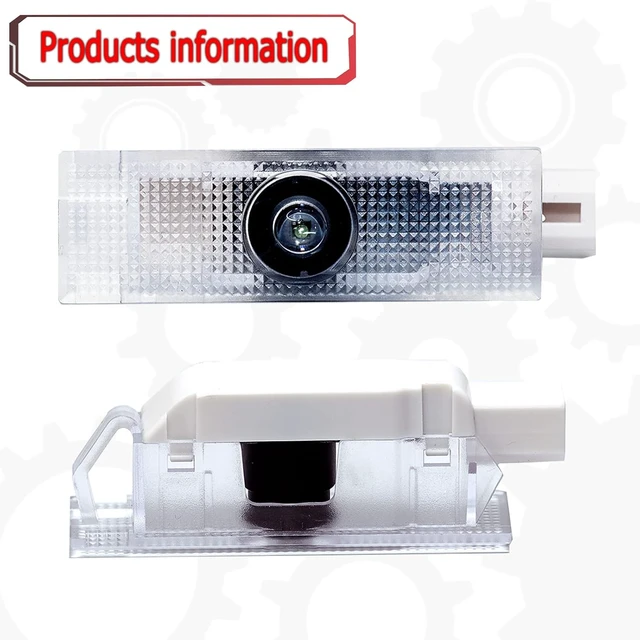 Alt view image 4 of 7 - 2Pcs Car LED Door Lights Logo Projector, High Definition Never Fade Emblem Light, LED Laser Ghost Shadow Light for Quattroporte Ghibli Grecale Levante (Red and Blue)