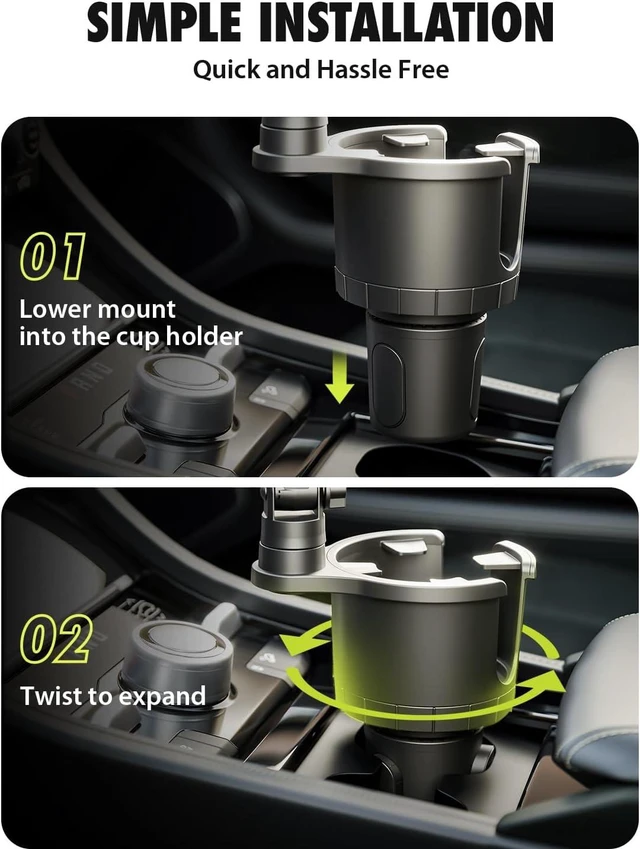 Alt view image 7 of 7 - Cup Holder Phone Mount for Car, TripGrip Truck Phone Holder