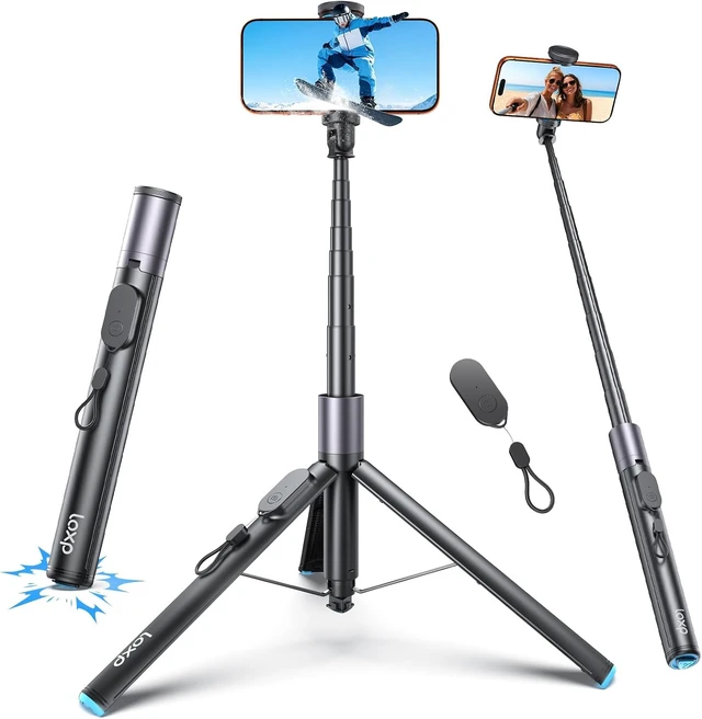 Main image of 67'' Phone Tripod with Remote, 0.01s Auto-Open for Content Creator