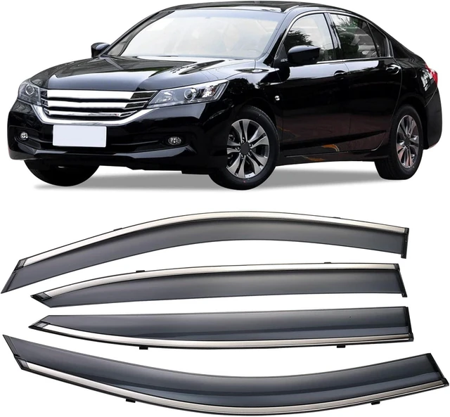 Main image of Rain Guards Designed for Accord 2014-2017 Sedan,Smoke Tint Trim Outside Sun Deflector Rain Guard Door Visor 945354 pcs