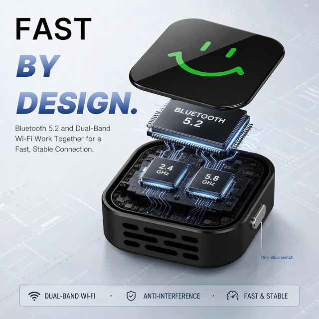 Alt view image 4 of 7 - 2-in-1 Wireless CarPlay & Android Auto Adapter (2026 Version)