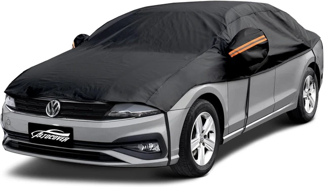 Main image of Half Car Cover Top, Hail Protector Car Cover with Cotton Liner, Sunroof & Windshield Cover for Ice and Snow, All Weather Vehicle Body Cover for Sun, Rain, Dust