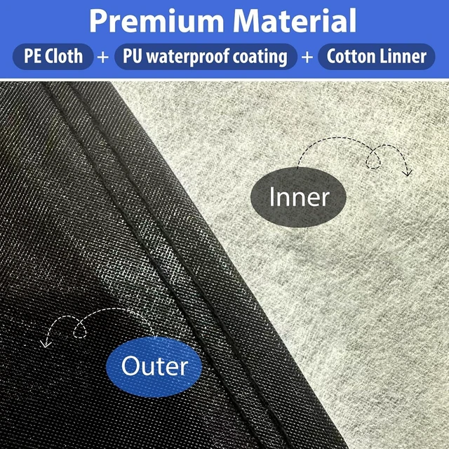 Alt view image 2 of 7 - Half Car Cover Top, Hail Protector Car Cover with Cotton Liner, Sunroof & Windshield Cover for Ice and Snow, All Weather Vehicle Body Cover for Sun, Rain, Dust
