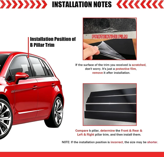 Alt view image 2 of 7 - Door Pillar Post Trim Compatible with 2014-2022 Porsche Ma.can