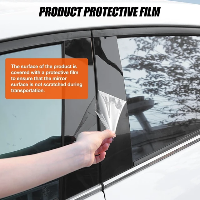 Alt view image 3 of 7 - Door Pillar Post Trim Compatible with 2014-2022 Porsche Ma.can